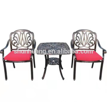 Good price outdoor waterproof furniture dining set cast aluminium table and chair